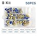 PC Series Box Header Connectors 4mm 6mm 8mm 10mm 12mm Push-On(B kit 50pcs)