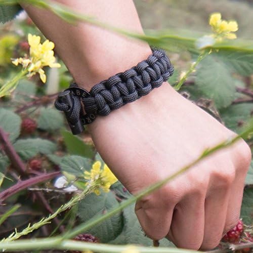 The Original Bomber Fire Starter Paracord Bracelet