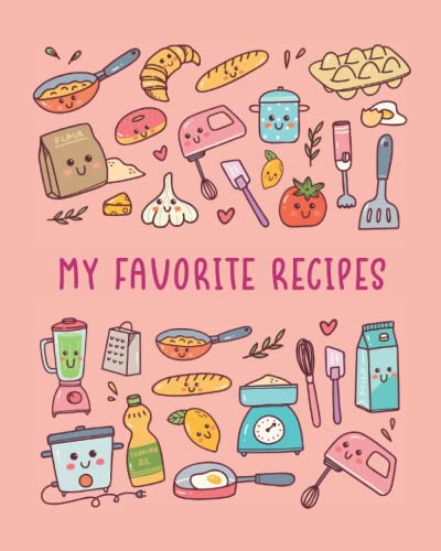 Blank Recipe Journal for Kid: A Kids Blank Recipe Book to Write in Favorite Recipes | Gifts for Cooking Lovers Kids