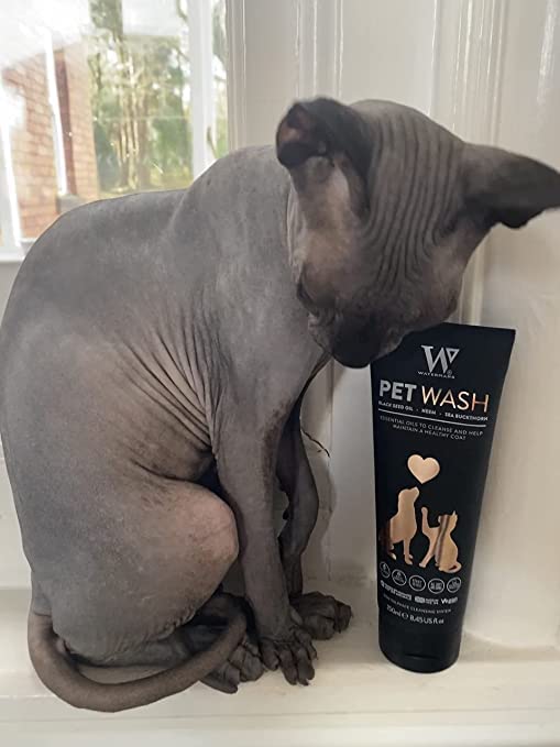 Watermans Luxus-Shampoo für Haustiere, 250 ml, für Hunde, Katzen, Pferde, Anti-Fell-Technologie, pH-ausgleichend, sofort einsatzbereit.