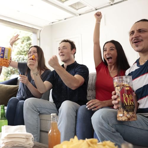 image for Utz Pub Mix, 42 Oz. Barrel, Savory Snack Mix with a Blend of Crunchy F