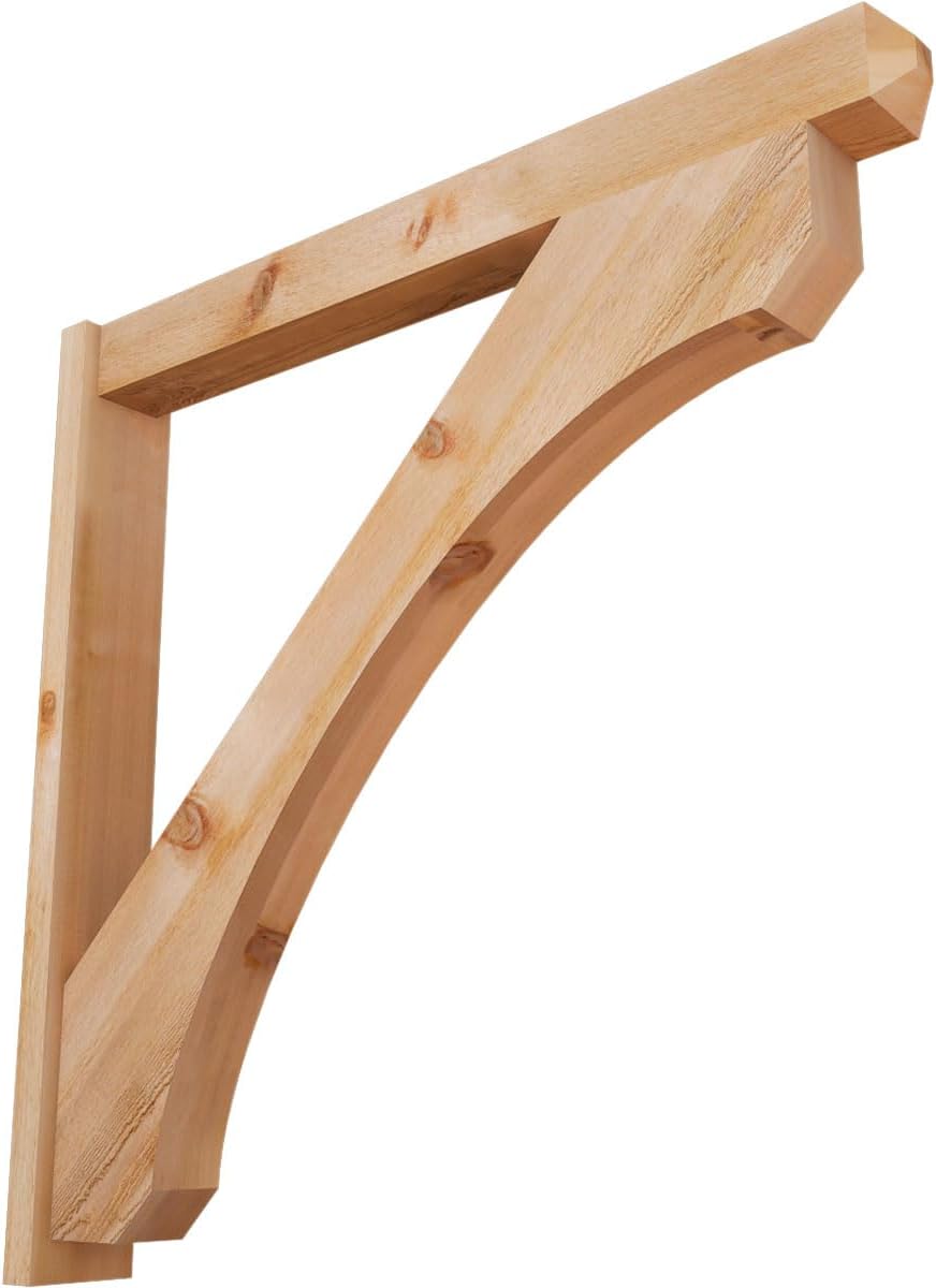 6"W x 48"D x 48"H Legacy Craftsman Rough Sawn Outlooker, Western Red Cedar