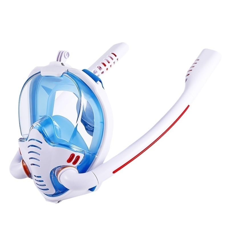 Máscara de snorkel panorámica Máscara de snorkel ajustable Máscara de buceo for snorkel for adultos Máscara de buceo con respiración libre Máscara de snorkel UV Antivaho Transpirable Visión clara Equi