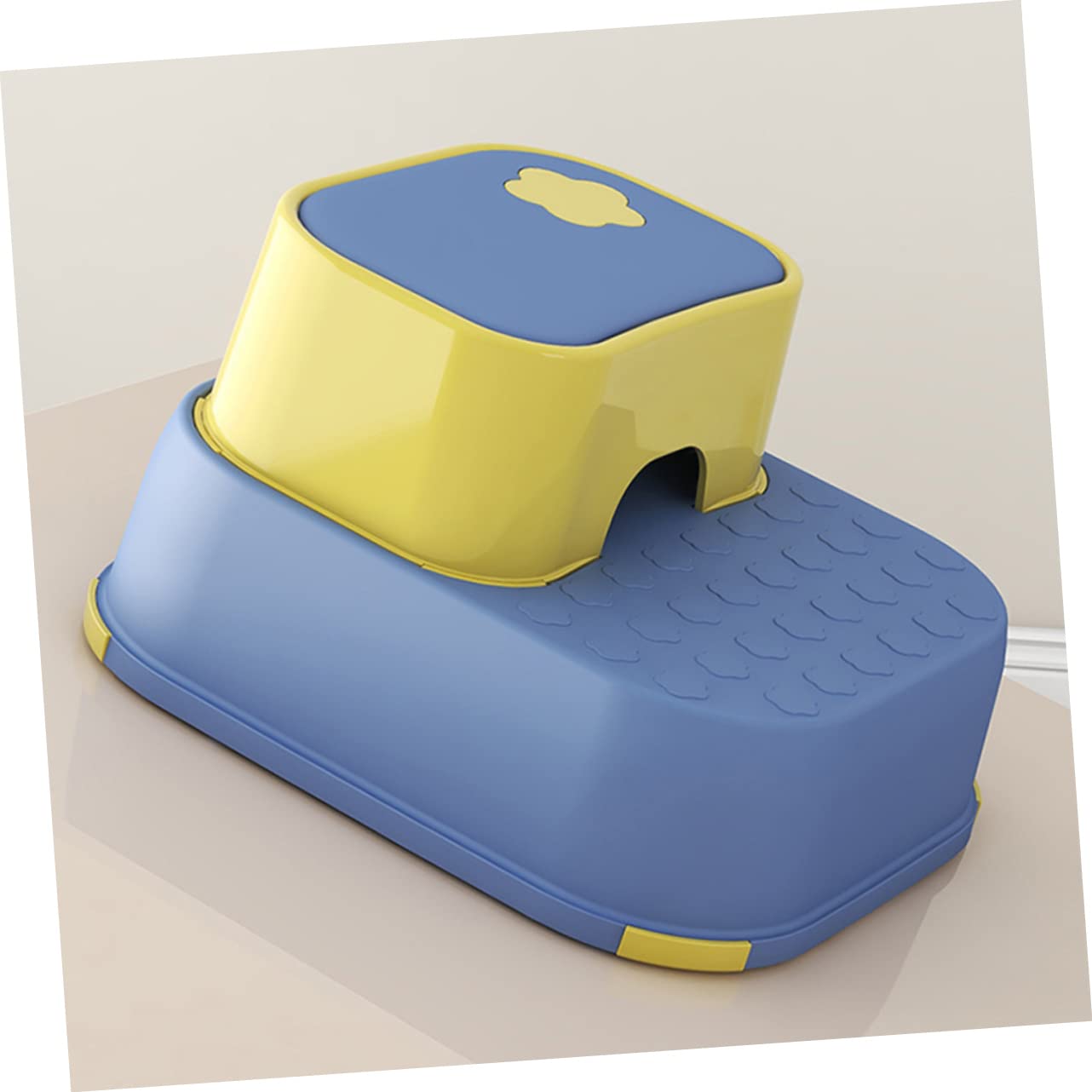Yardwe Taburete para Niños y Niñas Dos Escalones de Material PP Grueso, Superficie Antideslizante y Diseño Compacto, Adecuado para Uso Diario como Reposapiés Cambiar Zapatos