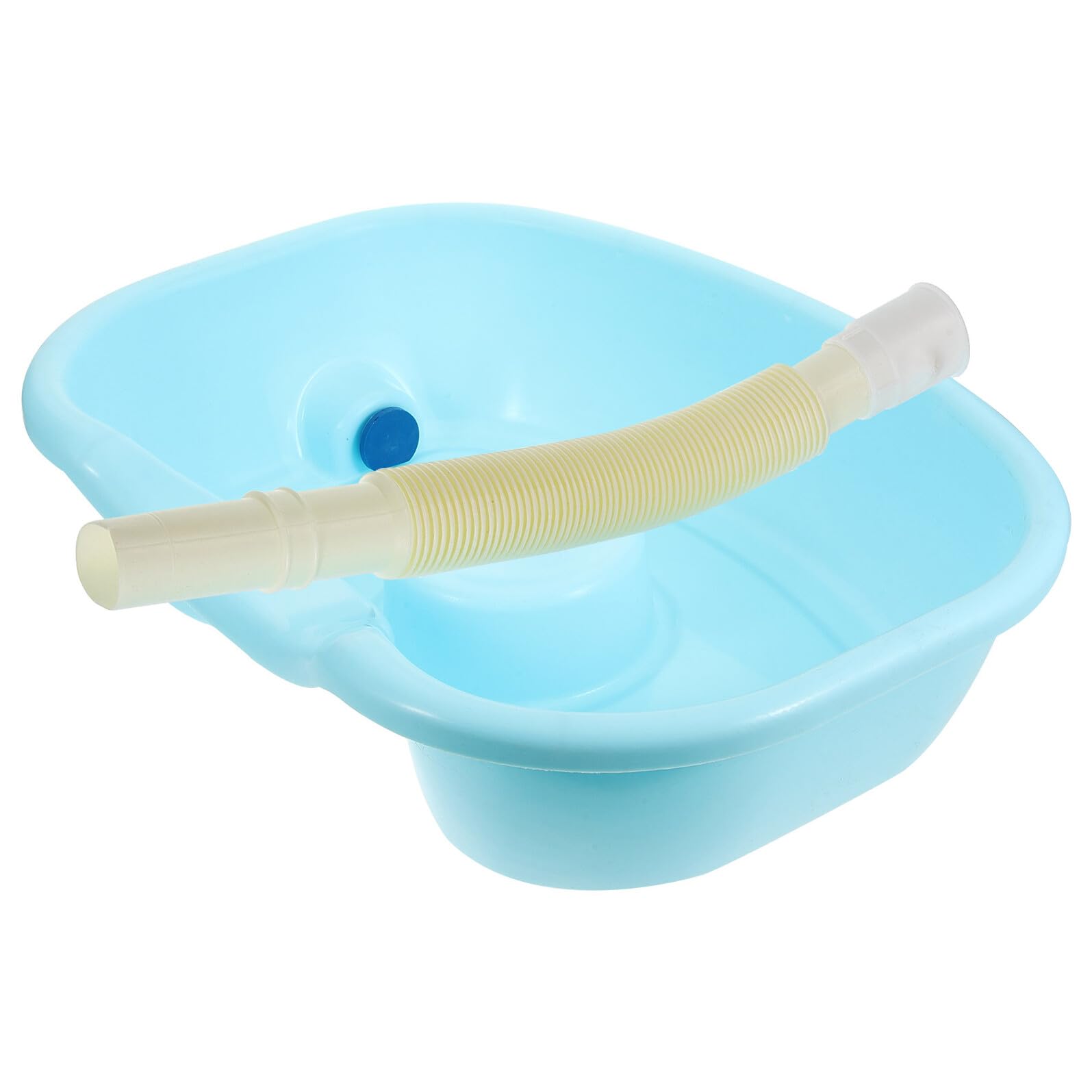 VALICLUD Bacinella Lavacapelli Portatile per Anziani e Donne in Gravidanza, in Abs con Tubo Incluso, Facile Controllo del Flusso D'acqua per Uso Domestico e Periodo Postpartum