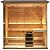HKXSC Outdoor Sauna Steam 4 Person, 3.8kW Traditional Steam Saunas for Home with Red Light Therapy?Negative Ion Technology, US Fir Wood
