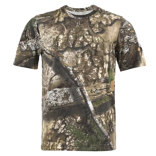 Youth Camouflage Short Sleeve Crewneck Shirt for Boys and Girls
