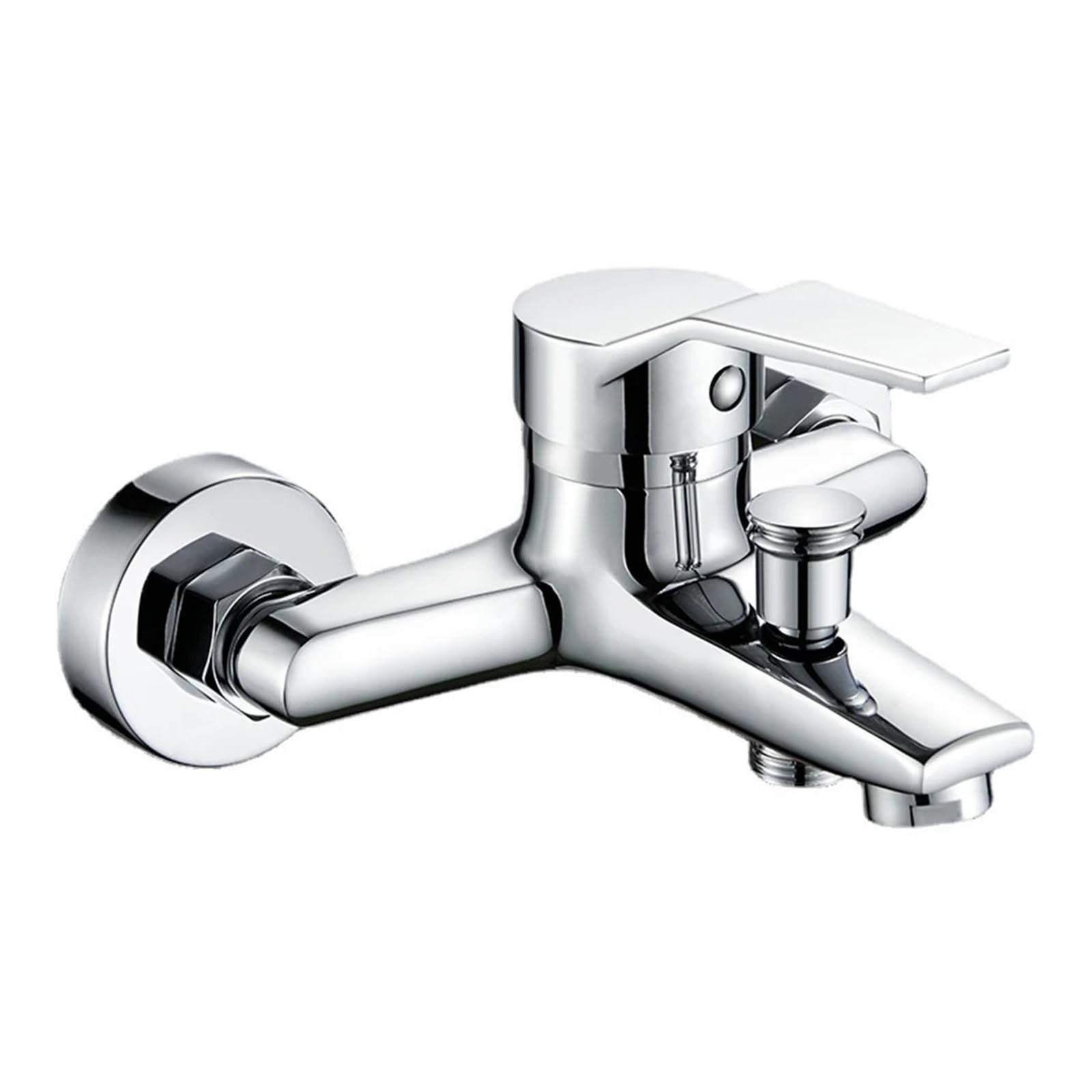 Robinet de lavabo mural double bec pour une salle de bains moderne