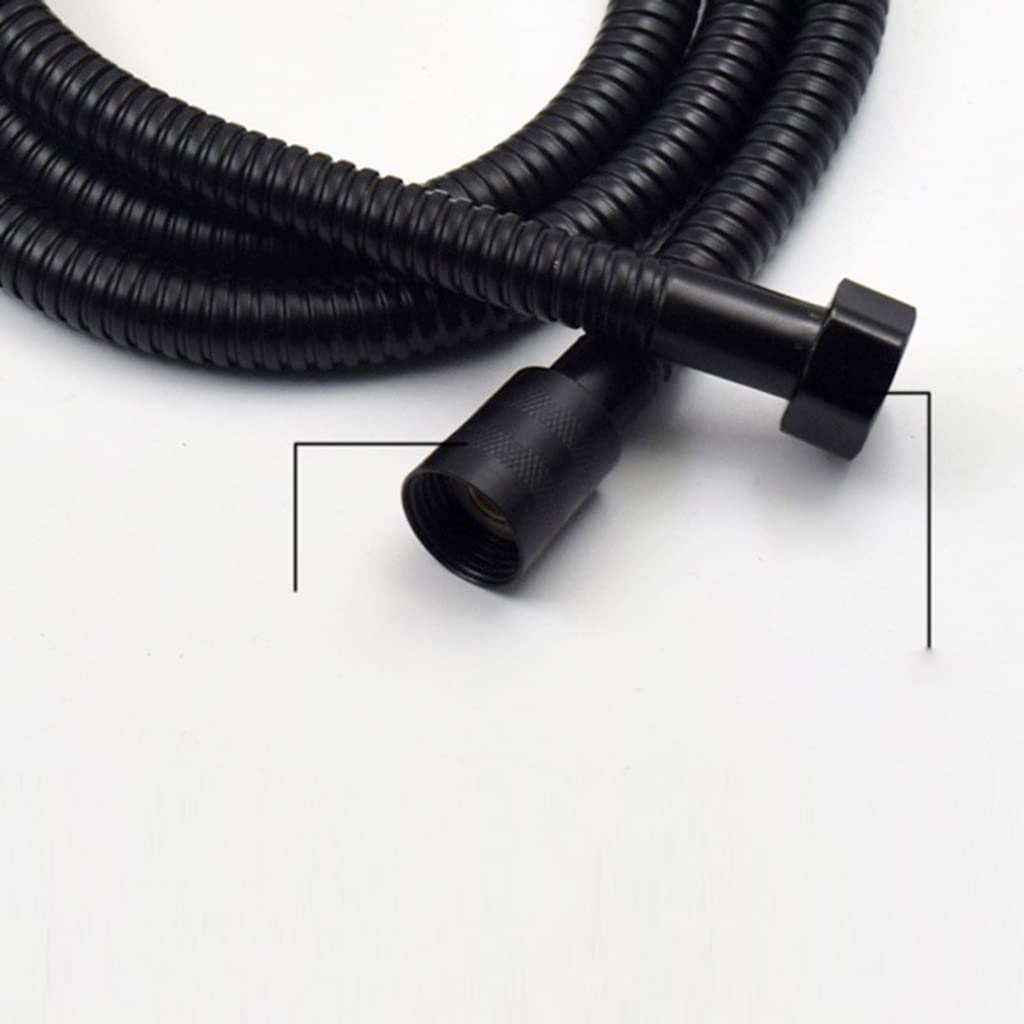 Manguera de ducha flexible de acero inoxidable de 100 cm, tubo de fontanería extensible para baño, manguera de agua con tubo de tracción y diseño flexible