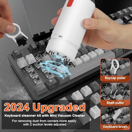 Image of 21 in 1 Multifunction Cleaning Kit, Upgraded Electronic Cleaner Kit with Mini Vacuum for Keyboard, Laptop, Phone, Camera, Earbud,Computer Screen etc Cleaning Brush Tool kit Set