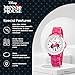 Disney Minnie Mouse Glitz Watch for Women – Stylish Minnie Mouse Watch for Women, Elegant Watches with Sparkle, Perfect Lovers and Fashion Enthusiasts, Pink Stainless Steel Strap