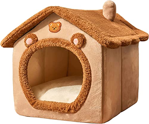 ANIIMAL AND GARDENING - Casa per Cani da Interni, casa per Cani Chiusa, Calda e Morbida Cuccia per Gatti e Cani, Adatta per Gatti, Cani di Piccola e Media Taglia, per Tenere al Caldo in Inverno (L)