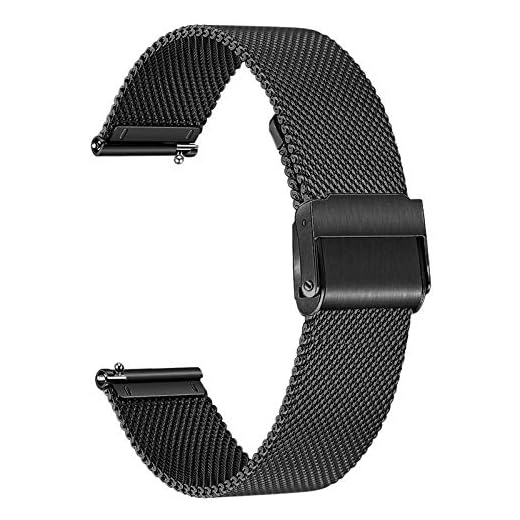 TRUMiRR Kompatibel med Xiaomi Mi Watch metallarmband, 22 mm nätvävt rostfritt stål klockarmband metall armband Quick Release ersättningsband för Xiaomi Mi Watch Smartwatch (inte för Xiaomi Mi Watch Lite)