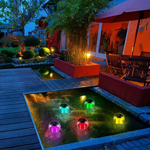 Linkax Solar Pool Licht Poolbeleuchtung Solar Wasser Schwimmende Lampen