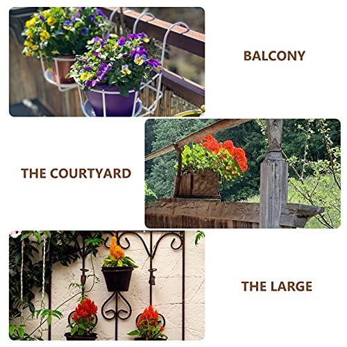 Hemoton Hanging Flower Basket Coconut Shell Flower Pot Orchid Flower Basket Planter Holder For Indoor Outdoor Garden Decorations Style B #TOP7