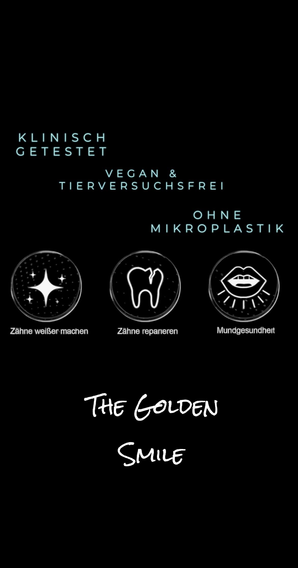 The Golden Smile Whitening Hochwertiges Teeth whitening kit - All in One Bundle für Zahnaufhellung & weiße Zähne Zahn Bleaching Set Zahnaufhellung Entfernung von Flecken Kaffee, Rauchen, Gel