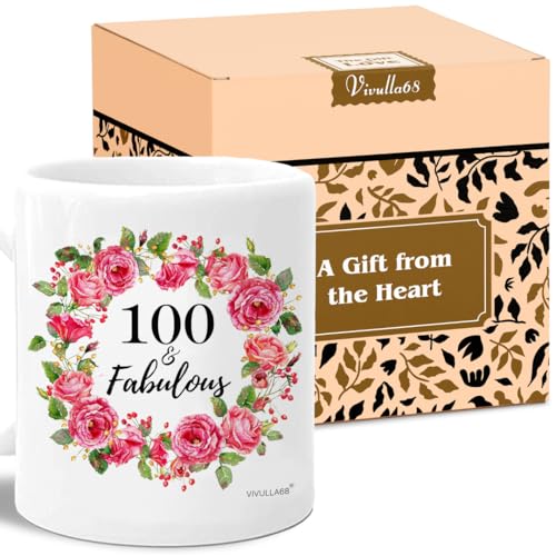 100th Birthday Coffee Mug 11oz - Best 100 Year Old Birthday Gifts Ideas and Gifts for Women, Men,...