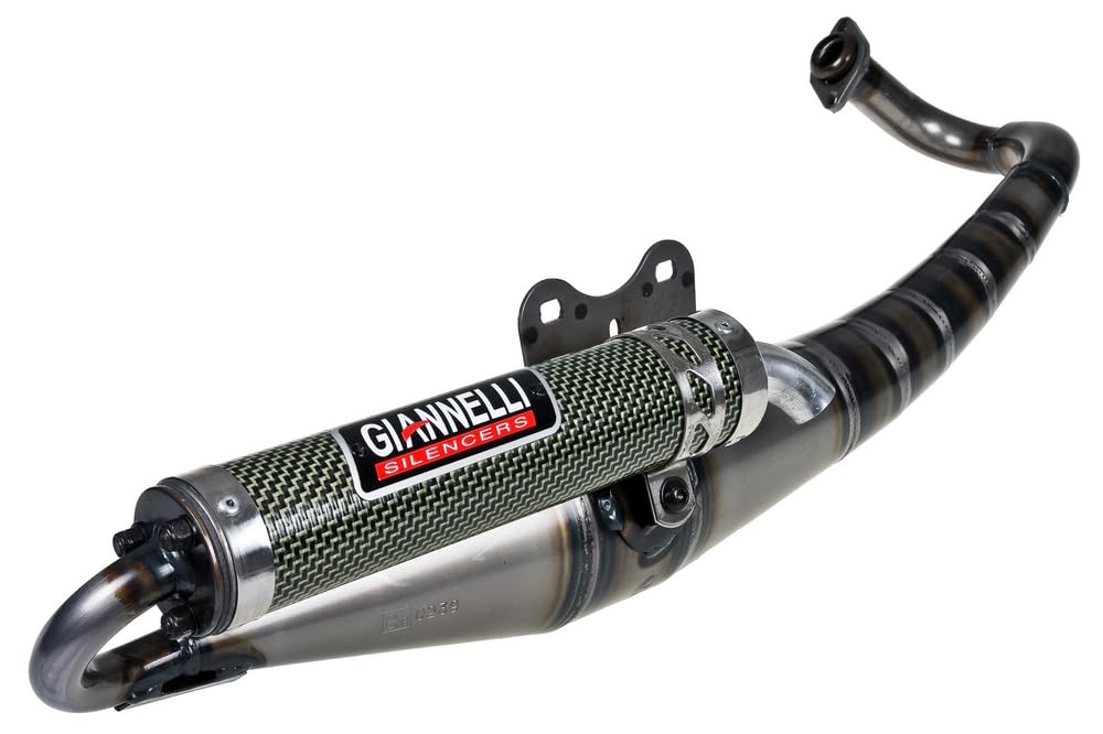 GIANNELLI MARMITTA SCOOTER "​REVERSE"​* RUNNER-​KAT-​I.​E. TYPHHON- PIAGGIO NRG MC3 KAT-​I.​E(ZIP'11) DD-​P.​P.​OMOLOG.​CEE E13 0239- SIL. KEVLAR