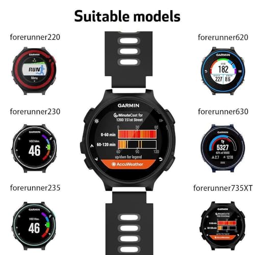 Bracelet Forerunner 235 silicone noir GUMMMY