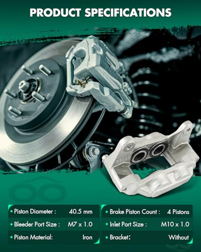 Image of SCITOO - Front Right Disc Brake Caliper Assembly without Bracket For Subaru For Impreza 2006 2007 19-3326