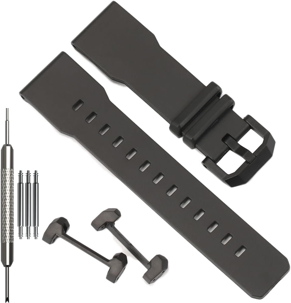 24mm Resin Replacement Strap Compatible with Casio GA-2300-1AER GA-2300-4AER GA-2300-7AER Women's Men's Wristband Rubber Bracelet