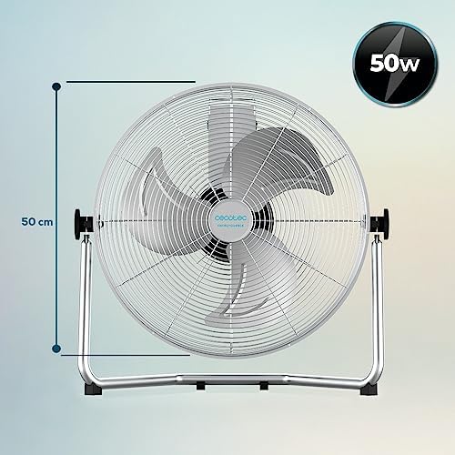 Bild 2 - Cecotec Industrie-Ventilator EnergySilence 4100 Pro, 100 W, 3 Metallklingen 18" Durchmesser, Kupfermotor, 3 Geschwindigkeiten, Einstellbare Neigung, Sicherheitssystem