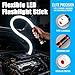 Flexible LED Flashlight Stick, Bendable Mechanic Work Light, Rechargeable Inspection with High Lumen, 3 Brightness Modes, Portable Automotive Illumination Tool for Repair, Tight Spaces (1)