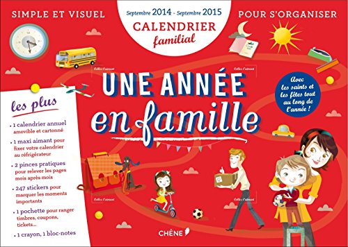 Télécharger Calendrier familial Une année en famille sept 2014/ sept 2015 Francais PDF