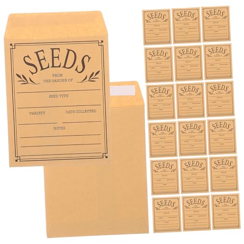 FONDOTIN 50個 種子保存用紙封筒 小型種子用再封可能 小さな封筒 家菜園 プロ用類便利 持ち運びやすい軽量プ