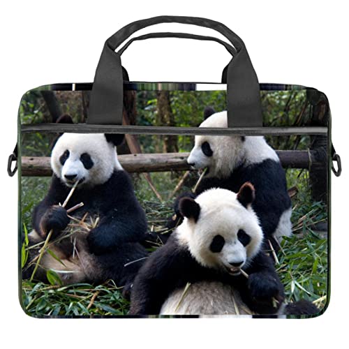 Sac à bandoulière panda et lavande pour votre PC portable