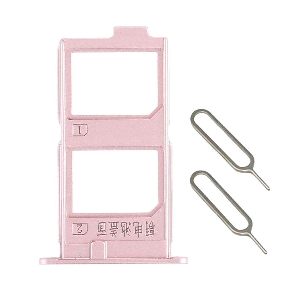 EXIANG Sim card tray slot Compatible with Vivo X Play 6 Pink with 2 Removal Eject Tools