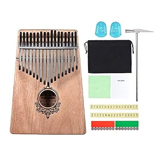 TREELF 17 touches Kalimba en bois – Instrument de musique – Cadeau pour les amateurs de kalimba et les débutants… - Les Beatles, Paul McCartney, John Lennon, RIngo Starr, George Harrison