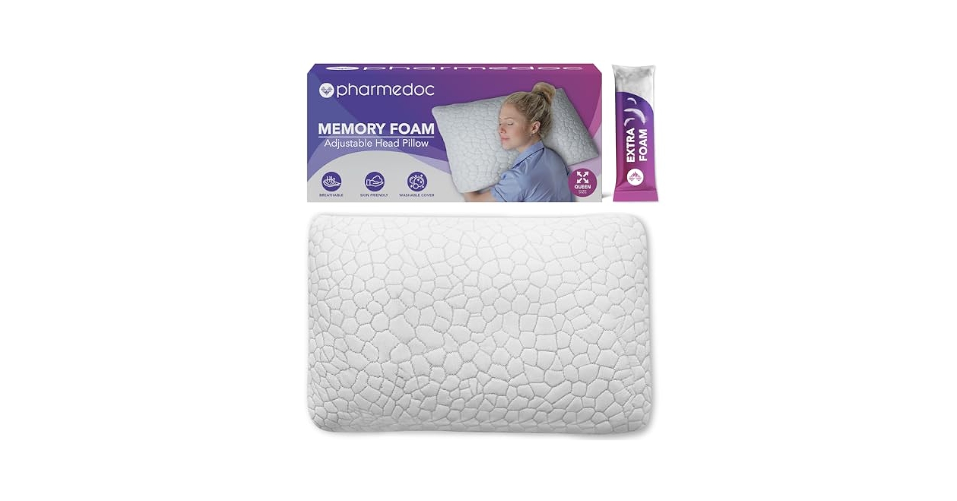 さらに100円引き◆NERDY◆PADDED SLIDE Amazon.com: Pharmedoc Adjustable Shredded Memory Foam Bed
