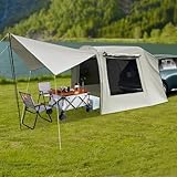 PANEKOLO SUV Car Awning Outdoor Tent, 4-6 People Zipper-Close Car Extend Tent Attachment for Camping, MPV Vehicle Camping Tents with Storage Bags for SUVs, MPVs & Two-Door Sedans