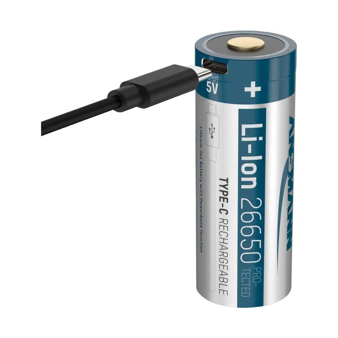 Ansmann Linterna PRO 3000R (1 unidad) – Linterna recargable ideal para profesionales, deportistas, etc. – Potente lámpara de mano con 6 modos de luz diferentes (incluyendo SOS)