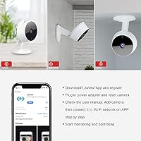 LaView Security Cameras 4pcs, Home Security Camera Indoor 1080P, Wi-Fi Cameras Wired for Pet, Motion Detection, Two-Way Audio, Night Vision, Phone App, Works with Alexa, iOS & Android & Web Access — image 5