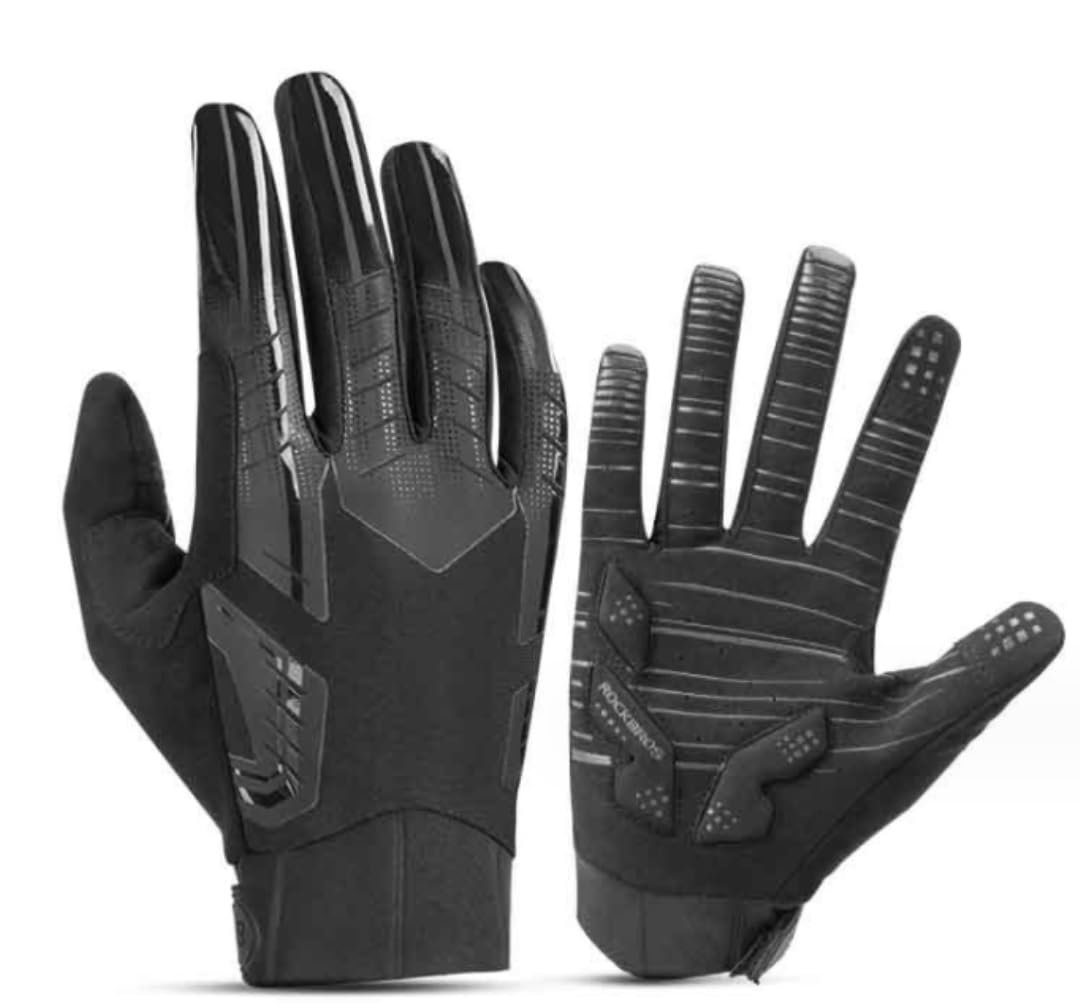 Guanti Da Ciclismo All'Aperto Guanti Sportivi Da Bici Antiscivolo Con Touch Screen Riflettente Colorato A Dito Pieno Guanti Da Bici