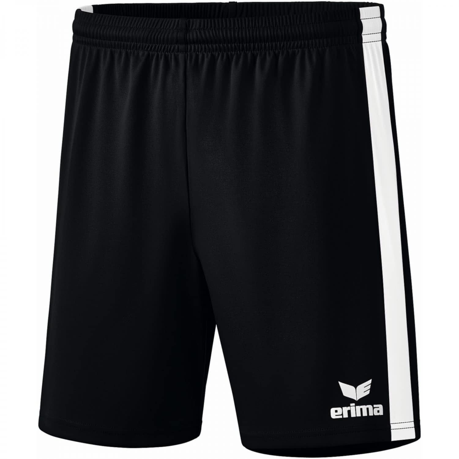Erima Retro Star Unisex Shorts, Unisex_Adult, Shorts, 3152106, Black/White, L
