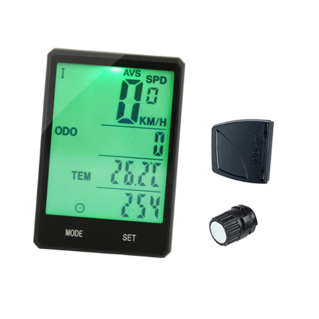 Yardwe Cablata 3 Pz Tachimetro Con Impennata Computer Black Tachimetro Bici Cablato
