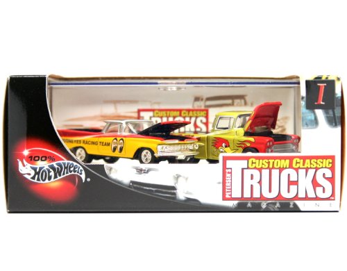 '59 EL CAMINO & '69 CHEVY APACHE * Limited Edition * Hot Wheels 2002 PETERSEN'S CUSTOM CLASSIC TRUCKS MAGAZINE 1:64…