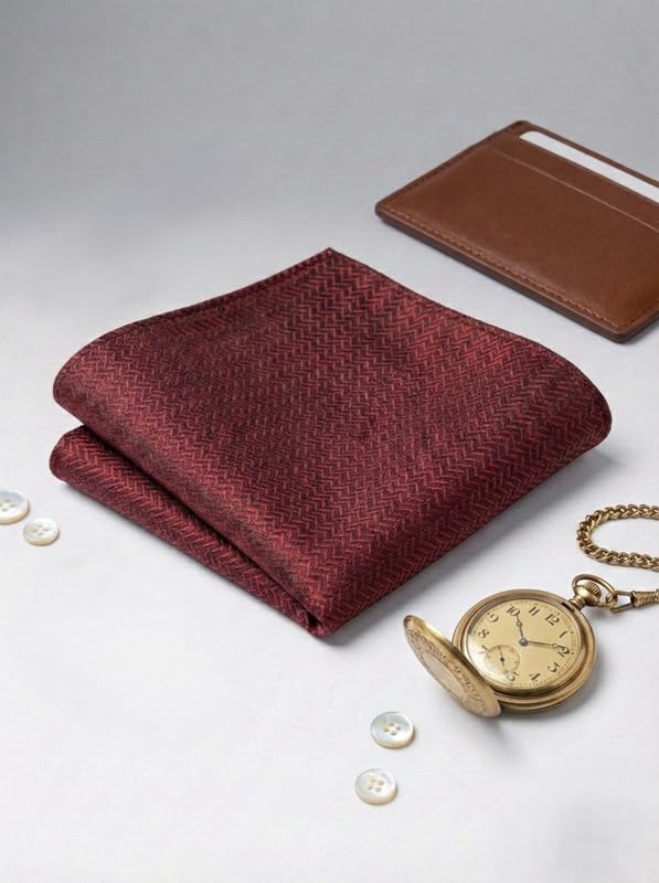 Image of Men's Necktie Gift Set with Wooden Box | Premium Tie, Pocket Square, Cufflinks & Lapel Pin | Elegant Formal Accessories Gift for Men