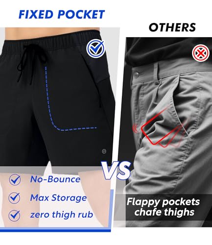 Separatec Men's 2 in 1 Running Shorts with U-Support Compression Liner, Quick Dry Workout Athletic Gym Shorts4