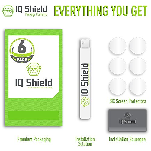 Iq Shield Screen Protector Compatible With Pebble Time Round 14Mm (6-Pack) Liquidskin Anti-Bubble Clear Film #TOP1