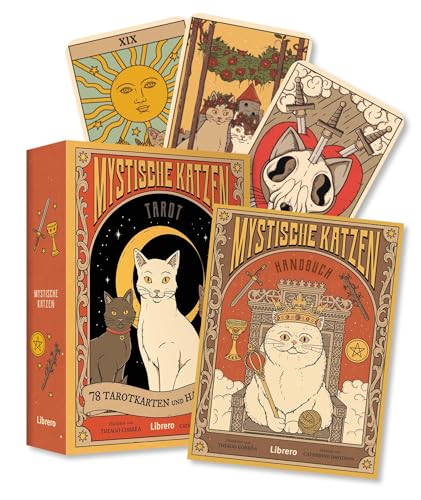 Tarot Mystische Katzen: 78 Tarotkarten und Handbuch