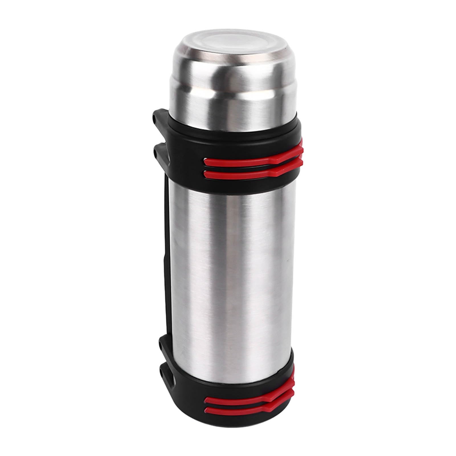 Bottiglia d'acqua termica 2L in acciaio inox con 2 coperchi tipo di pressione a prova di perdite Borraccia portatile a prova di perdite per escursionismo tazza isolata sottovuoto bottiglia d'acqua