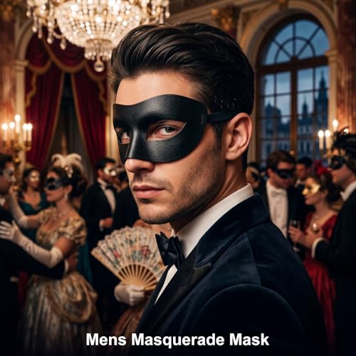 Image of Exlinonline Lace Masquerade Mask Elastic,Fit for Adult,Soft Gentle Material,Specially For Costume,Thememed Party