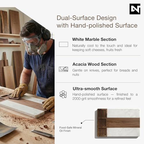 Set de tablas para charcutería de madera de acacia miniatura 5