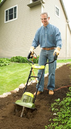 Sun Joe TJ600E Joe 14-Inch 6.5 Amp Electric Tiller/Cultivator, 6.0