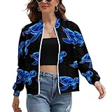 Photo Gallery hawaiian sea turtle - giacca da donna con stampa bomber e felpa, capispalla, cappotti, casual, stile:, xl Photo Gallery hawaiian sea turtle - giacca da donna con stampa bomber e felpa, capispalla, cappotti, casual, stile:, xl