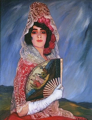 Impression d'art haut de gamme Ignacio Zuloaga, tableau Mon cousin Candido 60x90cm
